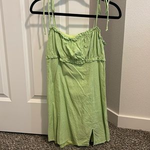 Blue Blush Linen Dress